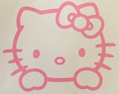 Hello kitty peeking die - peeking,